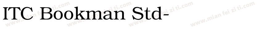 ITC Bookman Std字体转换